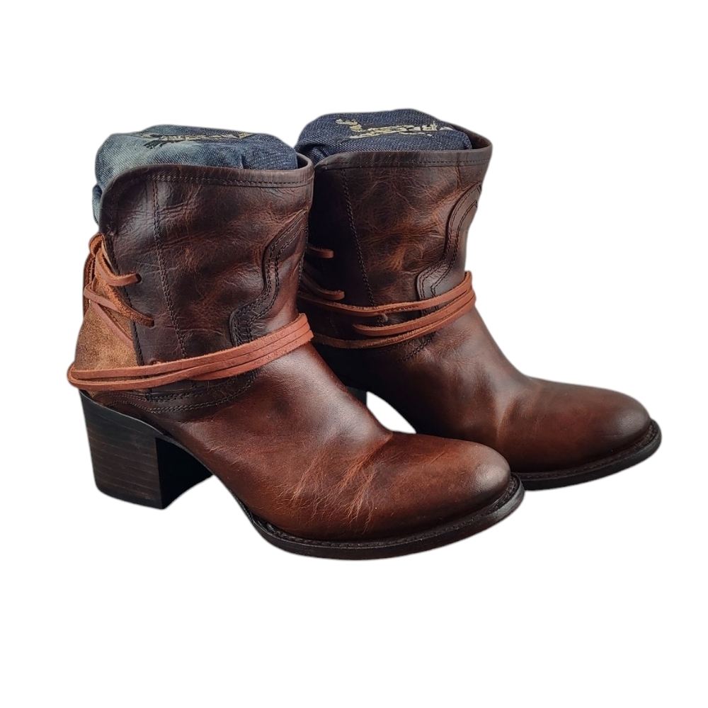 Freebird By Steven Casey Leather Ankle Boots